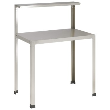 vidaXL Τραπέζι φύτευσης 100 x 50 x 104 cm Ανοξείδωτο Ατσάλι Ασημί