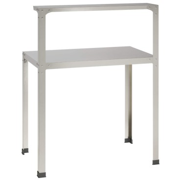 vidaXL Τραπέζι φύτευσης 100 x 50 x 104 cm Ανοξείδωτο Ατσάλι Ασημί