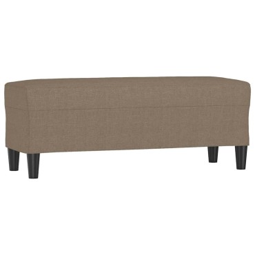 vidaXL Πάγκος Taupe 100x35x41cm Υφασμάτινος 1 τεμ.