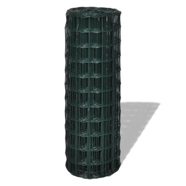 vidaXL Συρματόπλεγμα Σετ Πράσινο 10x1,5 μ. Ατσάλινο