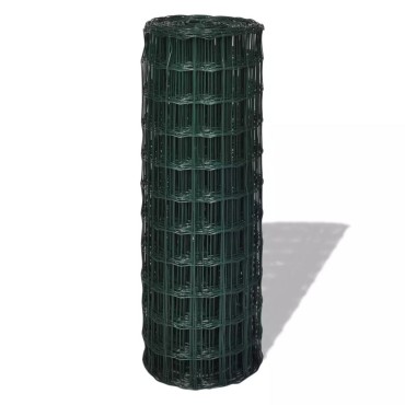 vidaXL Συρματόπλεγμα Σετ Πράσινο 25x1,5 μ. Ατσάλινο