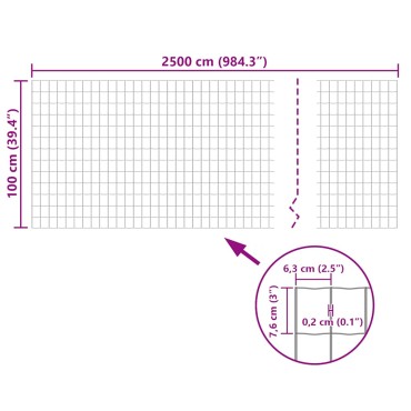 vidaXL Συρματόπλεγμα Σετ Πράσινο 25x1,0 μ. Ατσάλινο