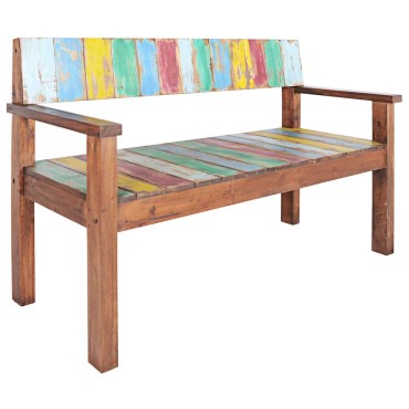vidaXL Πάγκος από Μασίφ Ανακυκλωμένο Ξύλο 115x51x80cm 1 τεμ.