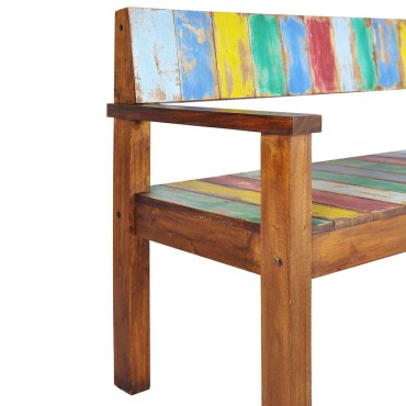 vidaXL Πάγκος από Μασίφ Ανακυκλωμένο Ξύλο 115x51x80cm 1 τεμ.