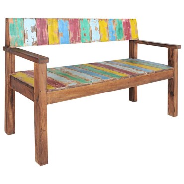 vidaXL Πάγκος από Μασίφ Ανακυκλωμένο Ξύλο 115x51x80cm 1 τεμ.