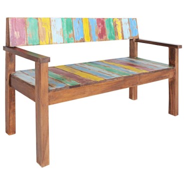 vidaXL Πάγκος από Μασίφ Ανακυκλωμένο Ξύλο 115x51x80cm 1 τεμ.