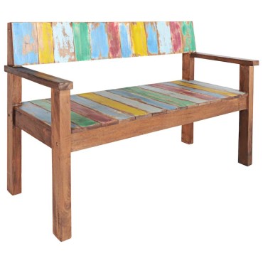 vidaXL Πάγκος από Μασίφ Ανακυκλωμένο Ξύλο 115x51x80cm 1 τεμ.