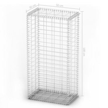 vidaXL Συρματοκιβώτιο 100 x 50 x 30 εκ. Γαλβανισμένο Σύρμα με Καπάκια