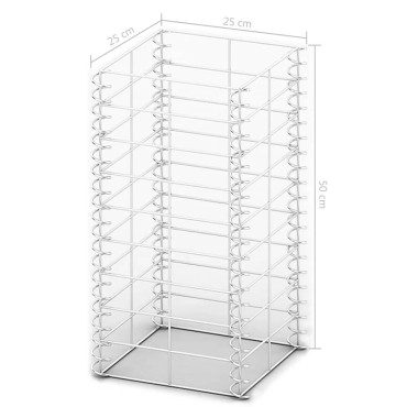 vidaXL Συρματοκιβώτια Σετ 3 τεμ. 25x25x50cm Γαλβανισμένο Σύρμα