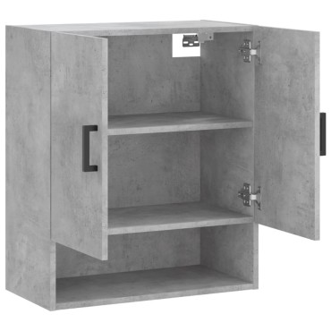 vidaXL Ντουλάπι Τοίχου Γκρι Σκυρ. 60x31x70cm Επεξεργασμένο Ξύλο 1 τεμ.
