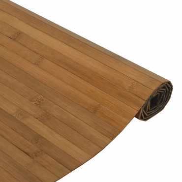vidaXL Χαλί Ορθογώνιο Καφέ 100x400cm Μπαμπού