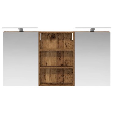 vidaXL Σετ Ντουλαπιών Μπάνιου 3 τεμ. 120x10,5x60,5 εκ