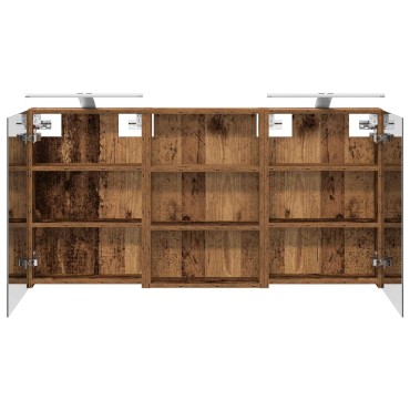 vidaXL Σετ Ντουλαπιών Μπάνιου 3 τεμ. 120x10,5x60,5 εκ