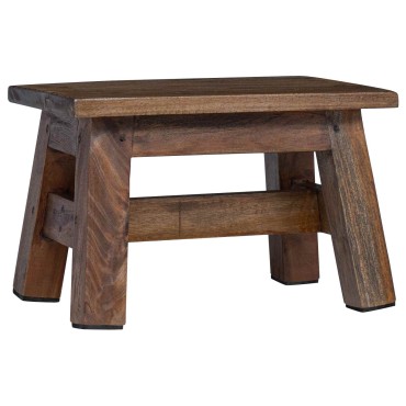 vidaXL Σκαμνί Φυσικό 30x20x20cm Ξύλο Μαόνι