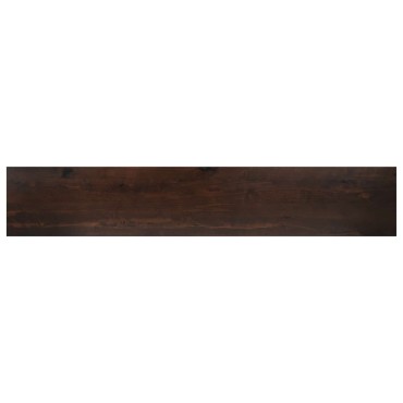 vidaXL Παράθυρα 2 τμχ. Σκούρο Καφέ 160 x 30 x 2 cm Στερεό ξύλο οξιάς