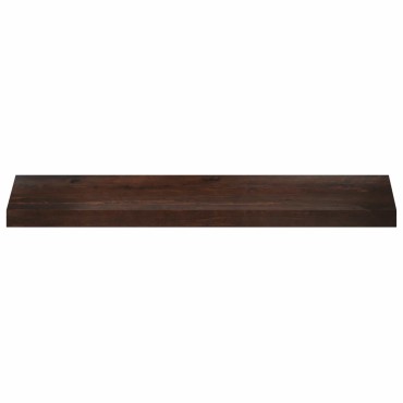 vidaXL Παράθυρα 2 τμχ. Σκούρο Καφέ 100 x 30 x 2 cm Στερεό ξύλο οξιάς