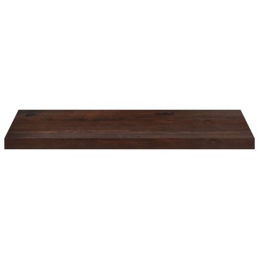 vidaXL Παράθυρα 2 τμχ. Σκούρο Καφέ 100 x 40 x 2 cm Στερεό ξύλο οξιάς