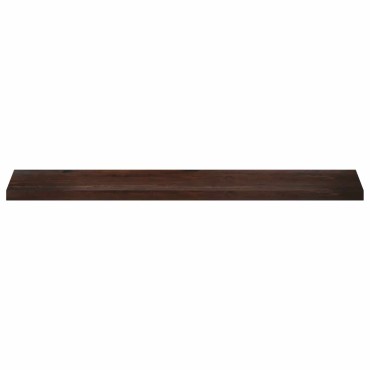 vidaXL Παράθυρα 2 τμχ. Σκούρο Καφέ 140 x 30 x 2 cm Στερεό ξύλο οξιάς