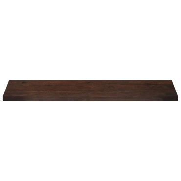 vidaXL Παράθυρα 2 τμχ. Σκούρο Καφέ 160 x 40 x 2 cm Στερεό ξύλο οξιάς