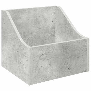 vidaXL Κουτί LP Γκρι Σκυροδέματος 37 x 33 x 32 εκ. Επεξεργασμένο Ξύλο