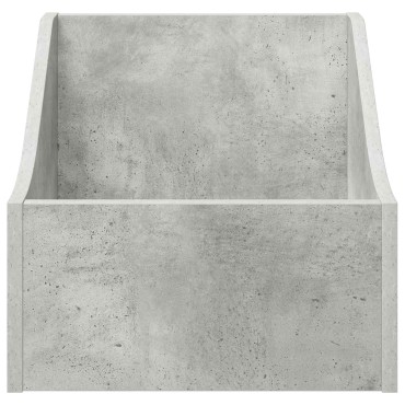vidaXL Κουτί LP Γκρι Σκυροδέματος 37 x 33 x 32 εκ. Επεξεργασμένο Ξύλο