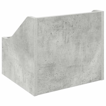 vidaXL Κουτί LP Γκρι Σκυροδέματος 37 x 33 x 32 εκ. Επεξεργασμένο Ξύλο