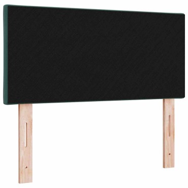 vidaXL LED κεφαλάρι Σκούρο Πράσινο Βελούδο 100x7x88cm