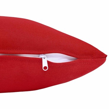 vidaXL Κάλυμμα Μαξιλαριού 2 τμχ. HEERLEN Κόκκινο 50 x 75 cm Ύφασμα