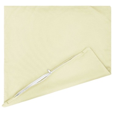 vidaXL Κάλυμμα Μαξιλαριού 2 pcs HEERLEN Κρεμ 80 x 80 cm Πολυεστέρας