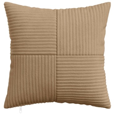 vidaXL Κάλυμμα Μαξιλαριού 2 pcs ALMELO Καφέ 45 x 45 cm κορντουρόι