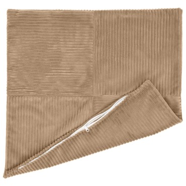 vidaXL Κάλυμμα Μαξιλαριού 2 pcs ALMELO Καφέ 45 x 45 cm κορντουρόι