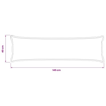 vidaXL Κάλυμμα Μαξιλαριού 2 pcs HOUTEN Κόκκινο 40 x 145 εκ.