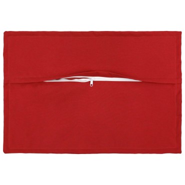 vidaXL Κάλυμμα Μαξιλαριού 2 pcs HOUTEN Κόκκινο 40 x 60 cm Ψεύτικο Λινό