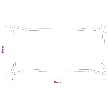 vidaXL Κάλυμμα Μαξιλαριού 2 pcs HOUTEN Σκούρο Γκρι 40 x 80 cm
