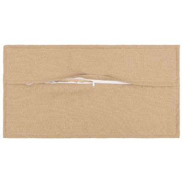 vidaXL Κάλυμμα Μαξιλαριού 2 pcs HOUTEN Κρεμ 40 x 80 cm Ψεύτικο Λινό