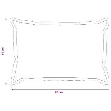 vidaXL Κάλυμμα Μαξιλαριού 2 pcs HOUTEN Κόκκινο 50 x 80 cm Ψεύτικο Λινό
