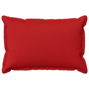 vidaXL Κάλυμμα Μαξιλαριού 2 pcs HOUTEN Κόκκινο 50 x 80 cm Ψεύτικο Λινό