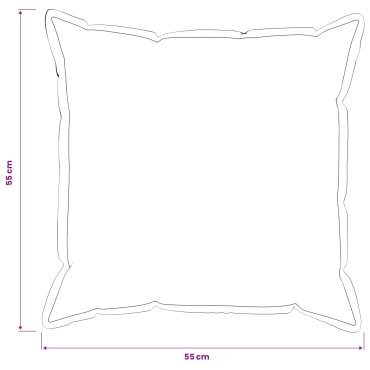 vidaXL Κάλυμμα Μαξιλαριού 2 pcs HOUTEN Μπλε τζην 55 x 55 εκ