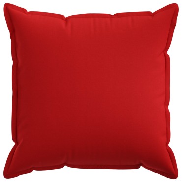 vidaXL Κάλυμμα Μαξιλαριού 2 pcs HOUTEN Κόκκινο 60 x 60 cm Ψεύτικο Λινό