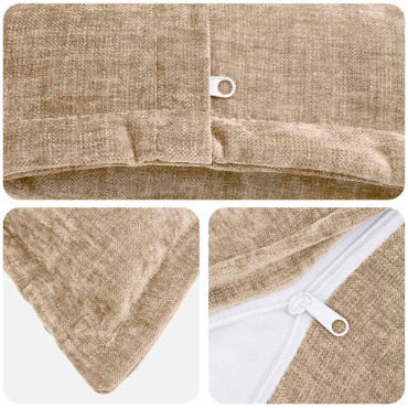 vidaXL Κάλυμμα Μαξιλαριού 2 τμχ. HOUTEN Taupe 65 x 65 εκ.