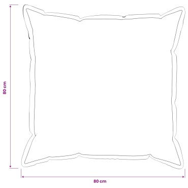 vidaXL Κάλυμμα Μαξιλαριού 2 pcs HOUTEN Σκούρο Γκρι 80 x 80 cm