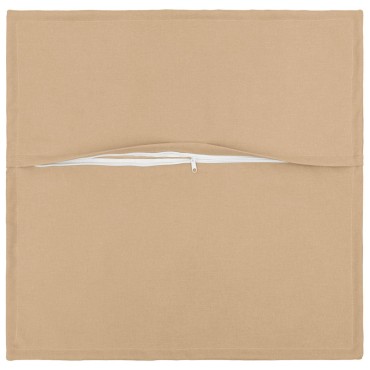 vidaXL Κάλυμμα Μαξιλαριού 2 pcs HOUTEN Κρεμ 80 x 80 cm Ψεύτικο Λινό