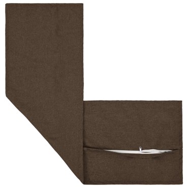 vidaXL Μαξιλάρι με μαξιλάρι HOUTEN Taupe 40 x 145 εκ. Ψεύτικο Λινό