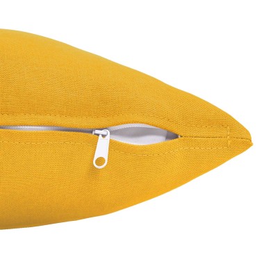vidaXL Μαξιλάρι με μαξιλάρι HEERLEN 2 τμχ. Απαλό Κίτρινο Ύφασμα