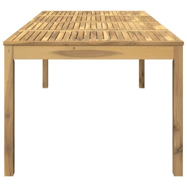 vidaXL Τραπέζι δείπνου κήπου Λευκό 196x100,5x75 εκ 1 τεμ.