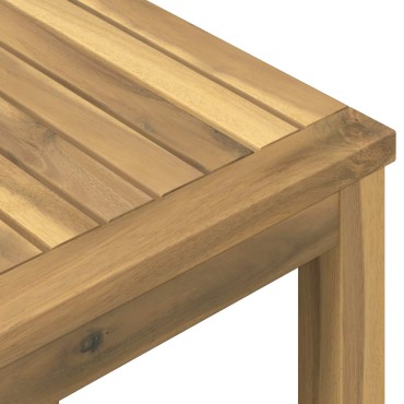 vidaXL Τραπέζι δείπνου κήπου Λευκό 196x100,5x75 εκ 1 τεμ.