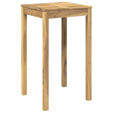 vidaXL Τραπέζι μπαρ κήπου Λευκό 60x60,5x105cm Στερεό Ξύλο Ακακίας 1 τεμ.