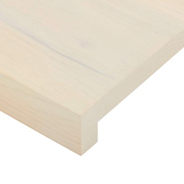 vidaXL Σκαλοπάτι 16 τεμ. 80 x 25 x 2 cm Λευκό Στερεό Ξύλο Δρυός