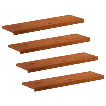 vidaXL Σκαλοπάτι 4 τεμ. 100 x 30 x 2 cm Καφέ Στερεό Ξύλο Δρυός
