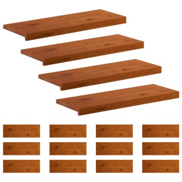 vidaXL Σκαλοπάτι 16 τεμ. 80 x 25 x 2 cm Καφέ Στερεό Ξύλο Δρυός